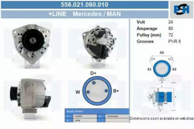 CV PSH 556021080010 -  Генератор